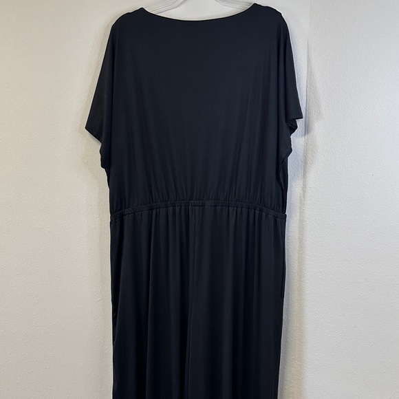 Soma Black Wide Leg Jumpsuit Plus Size XXL Cap Sleeve - Picture 6 of 8